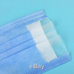 10000 PCS Face Mask Medical Surgical Dental Disposable 3-Ply Mouth Cover LOT USA