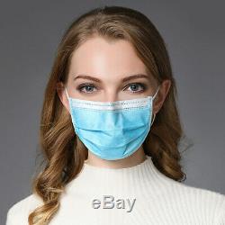 1000PCS Disposable Face Mask VIRUS FLU urgical Medical Dental Industrial 3 Ply