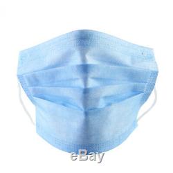 1000 PCS Face Mask Medical Surgical Dental Disposable 3-Ply Earloop Mouth Cover