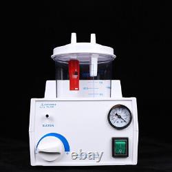 1000mL Dental Phlegm Suction Unit Emergency Medical Vacuum Aspirator Machine New