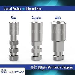 100X Dental Implant Analog For Slim Platform Ø 2.9 mm Internal Hexagon 2.1 Lab