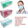 100 Pcs 3-ply Disposable Face Mask Dental Nail Lab Anti-dust Hospital Medical