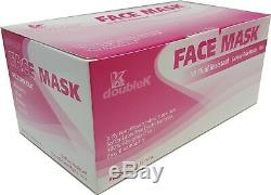 100 pcs 3-Ply Disposable Face Mask Dental Nail Lab Anti-Dust Hospital Medical