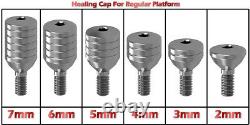 10X Dental Implant KIT Spiral & St. Abutment & Healing Cap & Analog & Transfer