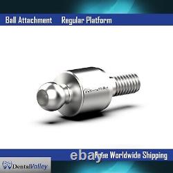 10X Set Of Ball Attachment & Silicon Cap & Metal Housing For Dental Implant Lab