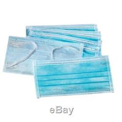 10 Box 500 PCS Disposable Face Mask Surgical Medical Dental Industrial 3-Ply