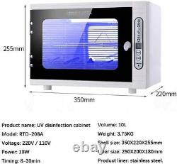 110V UV Sterilizer Disinfection Cabinet Home Dental Medical Ozone Sanitizer Box