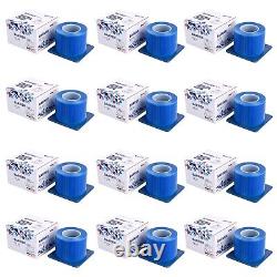 12 Rolls Blue Dental Medical Barrier Film Tape Adhesive Roll-14400 Sheets 4x6