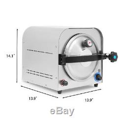 14L 900W Dental Lab Autoclave Steam Sterilizer Medical Sterilization Equipment