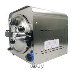 14L 900W Dental Lab Sterilizer Steam Autoclave Medical Equipment New USA