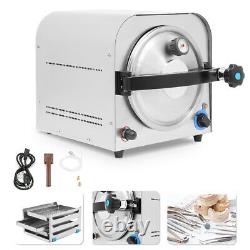 14L Dental Lab Autoclave Steam Sterilizer Medical Sterilization Equipment 900W