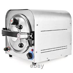 14 Liter Dental Autoclave Steam Sterilizer 110V Medical Sterilization 900W new