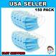 150 Pcs Disposable Face Mask Surgical Medical Dental 3-ply Earloop Mouth Cover