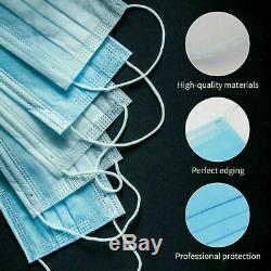 150 PCS Face Mask Medical Surgical Dental Disposable 3-Ply Earloop Mouth Cover