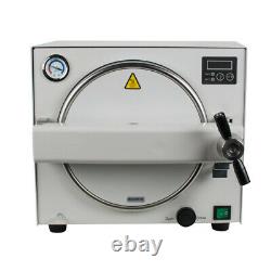 18L 900W Medical Dental Steam Sterilizer Autoclave Equipment Machine + Gift Free