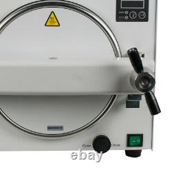 18L 900W Medical Dental Steam Sterilizer Autoclave Equipment Machine + Gift Free