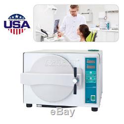 18L Dental Automatic Autoclave Steam Sterilizer Dryable Medical 1100W Drying USA