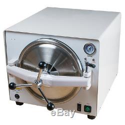18L Dental Medical Autoclave Steam Pressure Sterilizer for Lab Machine+Free Gift