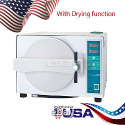 18L Dental Medical Autoclave Steam Sterilizer with Drying Function 1100W 110V
