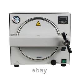 18L Dental Medical Autoclave Sterilizer Vacuum Steam Sterilization 900W New CE