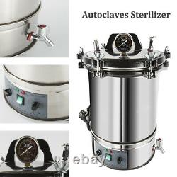 18/24L Stainless Steel Electric Autoclave Sterilizer Dental Medical Equipment