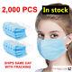 2000 Pcs Face Mask Medical Surgical Dental Disposable 3-ply Earloop Mouth Cover