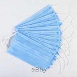 200 PCS Face Mask Medical Surgical Dental Disposable 3-Ply Earloop Mouth Cover
