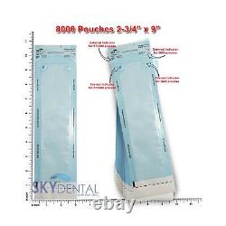2-3/4 x 10 Dental Medical Self Seal Pouch Sterilization Bag Pouches (8000Bags)