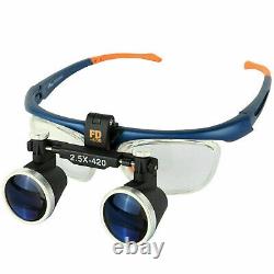 2.5X420mm Dental Medical Binocular Loupes Galileo Frame Magnifier FD-503G US