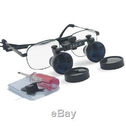 2.5X Dental Loupes Binocular Magnifier Medical Surgical Glasses Metal Frame New