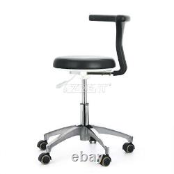 2 Types Dental Medical Mobile Chair Doctor Assistant Stool Adjustable blue/black