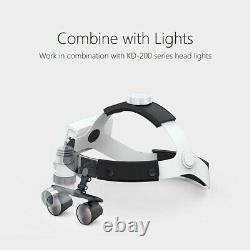 3.5X Binocular Dental Loupes 5With3W LED Head Light Medical Surgical Glasses
