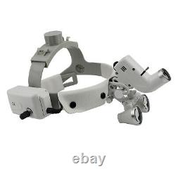 3.5X Dental Loupes Surgical Binocular Medical Glass Magnifier LED Headlight