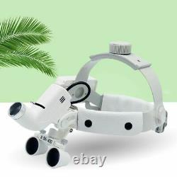 3.5X Dental Medical Surgical Magnifier Binocular Loupes Headband &LED Headlight