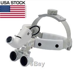 3.5X Dental Surgical Medical Headband Loupes with 5W LED Light DY-106 US STOCK
