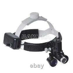 3.5X-R Medical Lab Dental Headband Binocular Loupes with LED Headlight