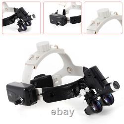 3.5x Medical Surgical Dental Binocular Loupes Headband Magnifier withLED Headlight