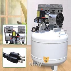 40L Portable Medical Dental Air Compressor Silent Noiseless Oil Free Oilless NEW