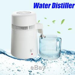 4L Dental/Medical Water Pure Distiller Purifier Filter Stainless Steel 220V
