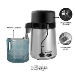 4L Pure Purifier Filter Countertop Water Distiller Dental Medical Hospital 750W