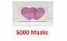 5000 Earloop Face Mask 3ply Disposable Dental Medical Surgical Flu Dust Nail-fda