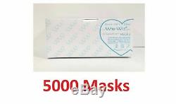 5000 Earloop Face Mask 3PLY Disposable Dental Medical Surgical Flu Dust Nail-FDA