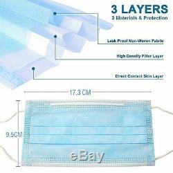 5000-Pack Disposable Face Mask Surgical Medical Dental Industrial 3-Ply