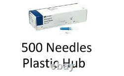 500 Monoject Kendall Plastic Hub Dental Medical Needles 30G Blue Short