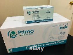 500 Pc / 10 boxes Pink Primo Medical Dental surgical ear loop mask ASTM Level 1
