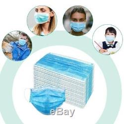 500 Pcs Disposable Medical, Surgical, Dental 3Layer Earloop Face Mask Mouth Cover