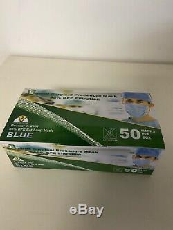 500 Pcs Face Mask Medical Dental Blue Free Shipping In Stock