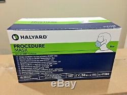 500 pc Halyard 47080 Procedure Ear loop medical surgical dental face mask