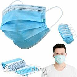 50/100/500 3 Ply Ear loop Face Mask Non Medical Surgical Dental Disposable Masks