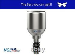 50 Units Dental Implants Ti Standard Healing Abutment H=5mm compatible to Zimmer